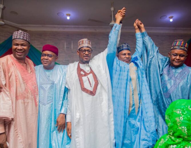 Governor Radda Attends Daura APC Senatorial Primary, as Speaker Nasir Yahaya Clinches Ticket
