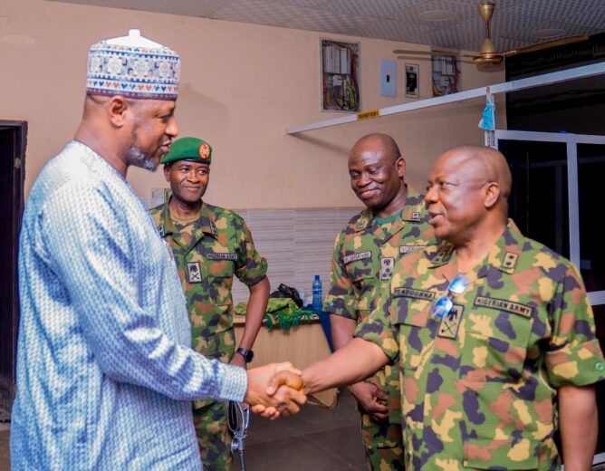 Governor Radda Visits Rescued Mrs. Amina Rabe Abubakar; Commends Operation FANSAN YANMAN